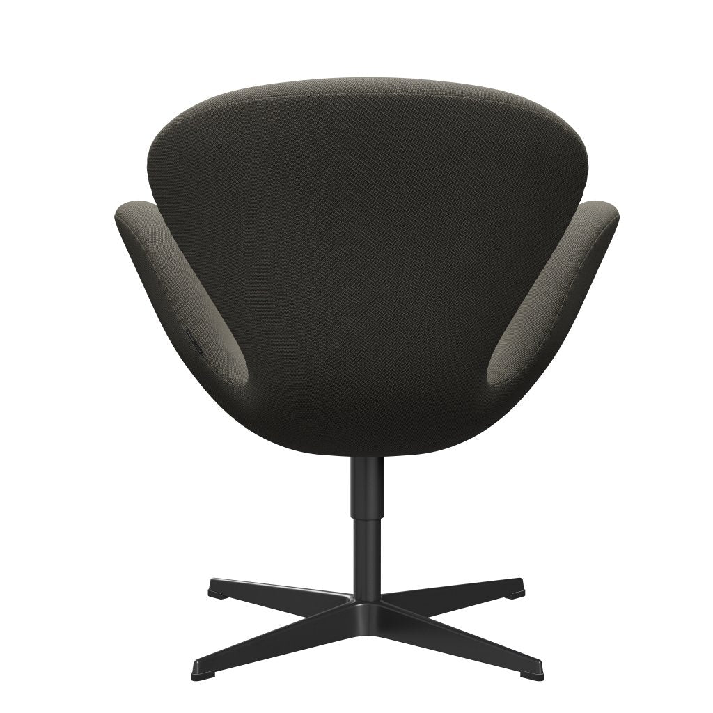 [product_category]-Fritz Hansen Swan Lounge Chair, Black Lacquered/Rims Dark Grey/Beige-Fritz Hansen-3320-RIM641-BLLA-FRI-4