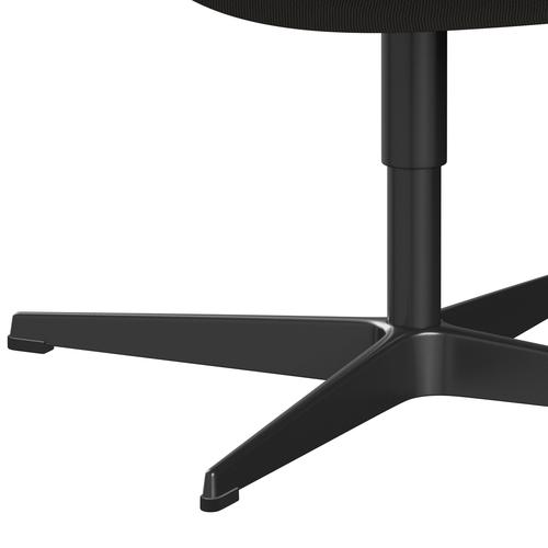[product_category]-Fritz Hansen Swan Lounge Chair, Black Lacquered/Rims Dark Grey/Beige-Fritz Hansen-3320-RIM641-BLLA-FRI-7
