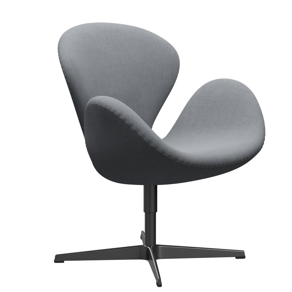 [product_category]-Fritz Hansen Swan Lounge Chair, Black Lacquered/Rims Grey/White-Fritz Hansen-3320-RIM131-BLLA-FRI-2