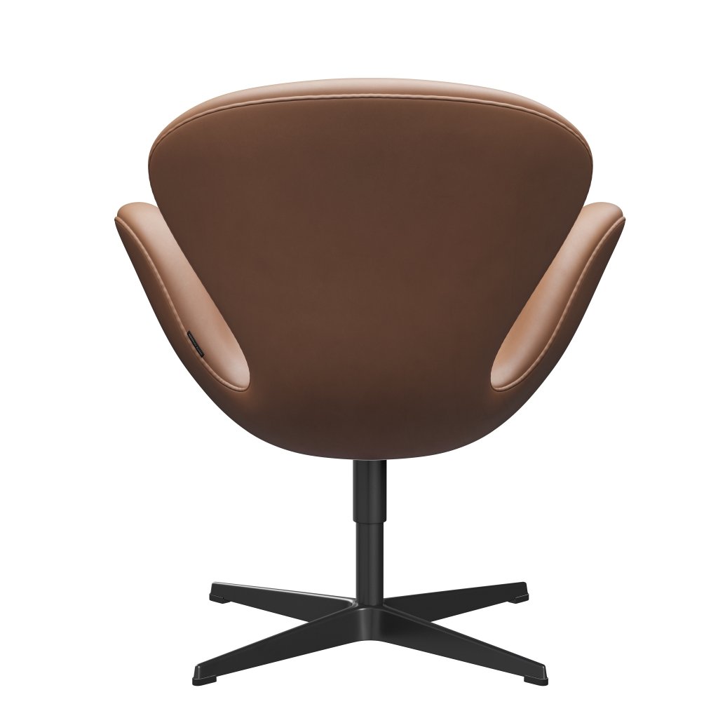 [product_category]-Fritz Hansen Swan Lounge Chair, Black Lacquered/Rustic Rustic-Fritz Hansen-3320-RUSTIC-BLLA-FRI-4