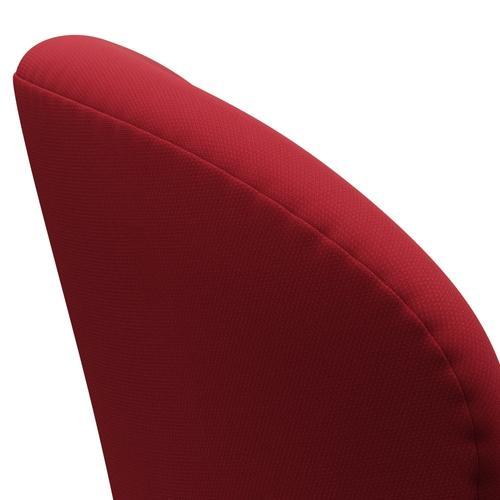 [product_category]-Fritz Hansen Swan Lounge Chair, Black Lacquered/Steelcut Standard/Light Dark Red-Fritz Hansen-3320-STI635-BLLA-FRI-5