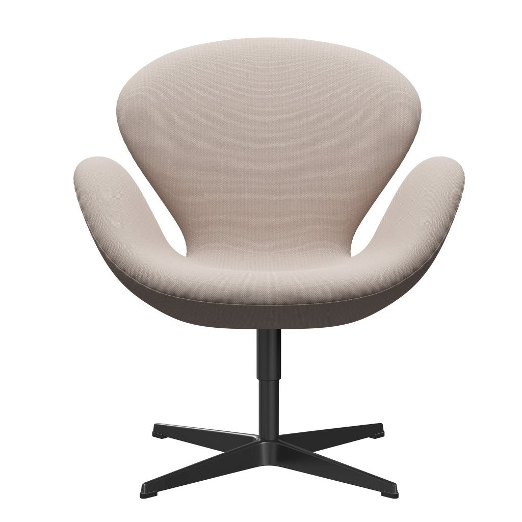[product_category]-Fritz Hansen Swan Lounge Chair, Black Lacquered/Steelcut Trio Light Beige-Fritz Hansen-3320-STR226-BLLA-FRI-1