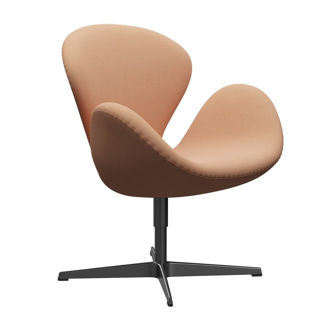 [product_category]-Fritz Hansen Swan Lounge Chair, Black Lacquered/Steelcut Trio Nude-Fritz Hansen-3320-STR506-BLLA-FRI-2