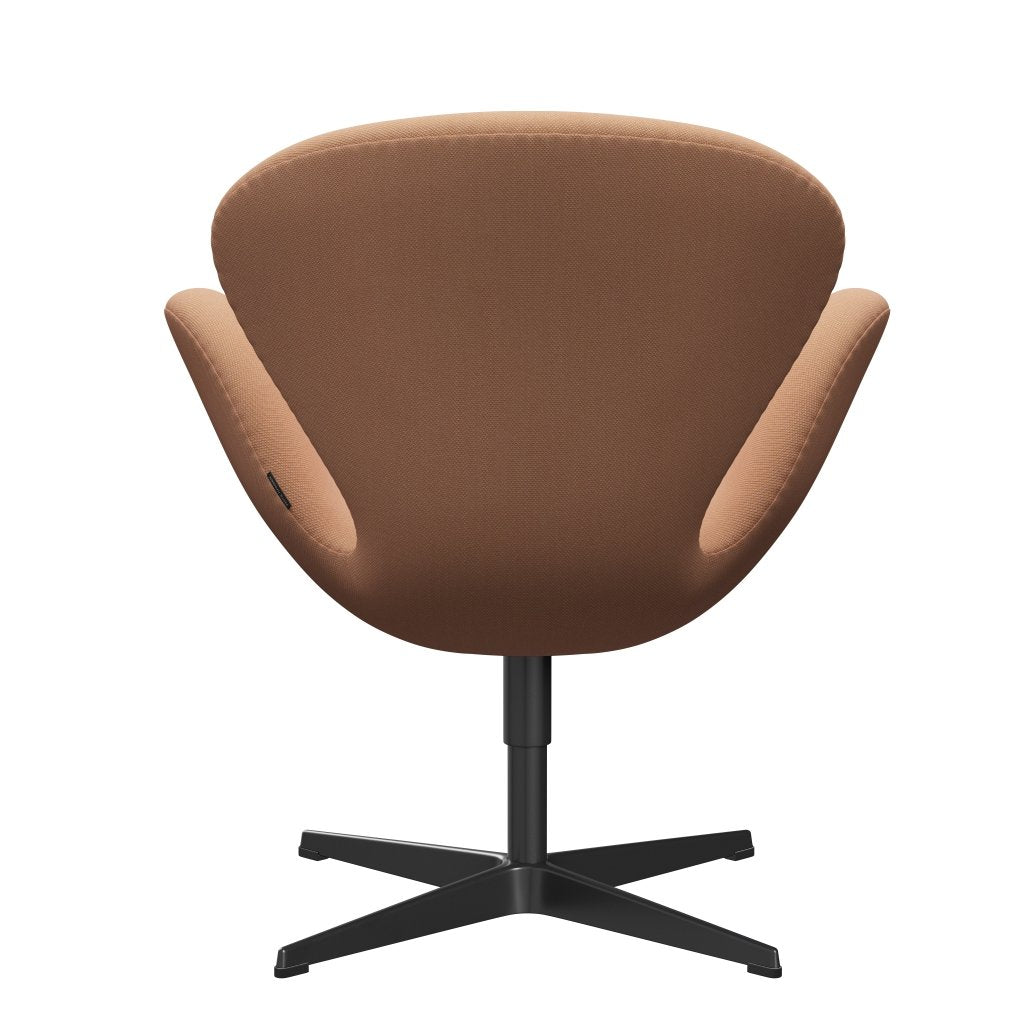 [product_category]-Fritz Hansen Swan Lounge Chair, Black Lacquered/Steelcut Trio Nude-Fritz Hansen-3320-STR506-BLLA-FRI-4