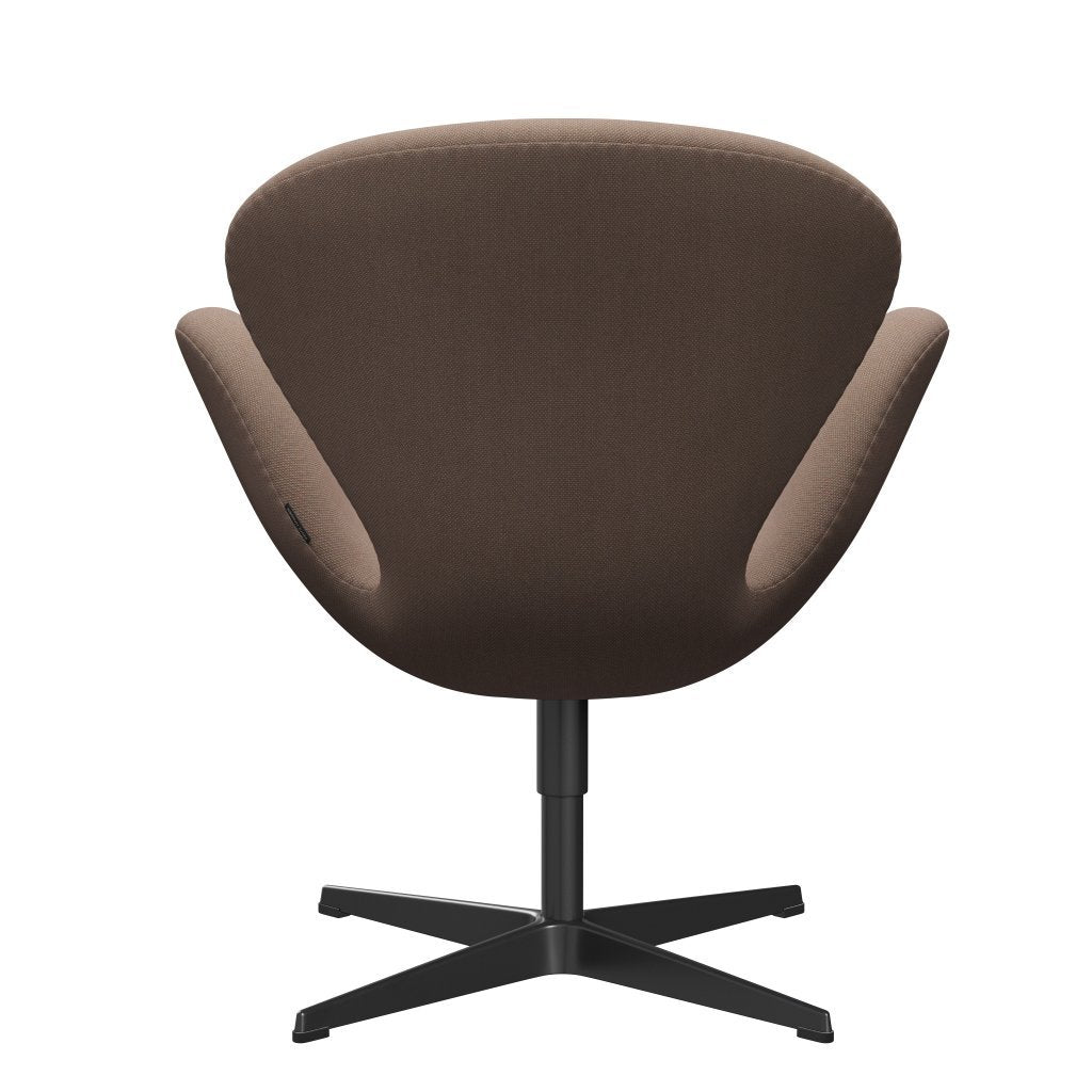 [product_category]-Fritz Hansen Swan Lounge Chair, Black Lacquered/Steelcut Trio Sand Colours-Fritz Hansen-3320-STR426-BLLA-FRI-4