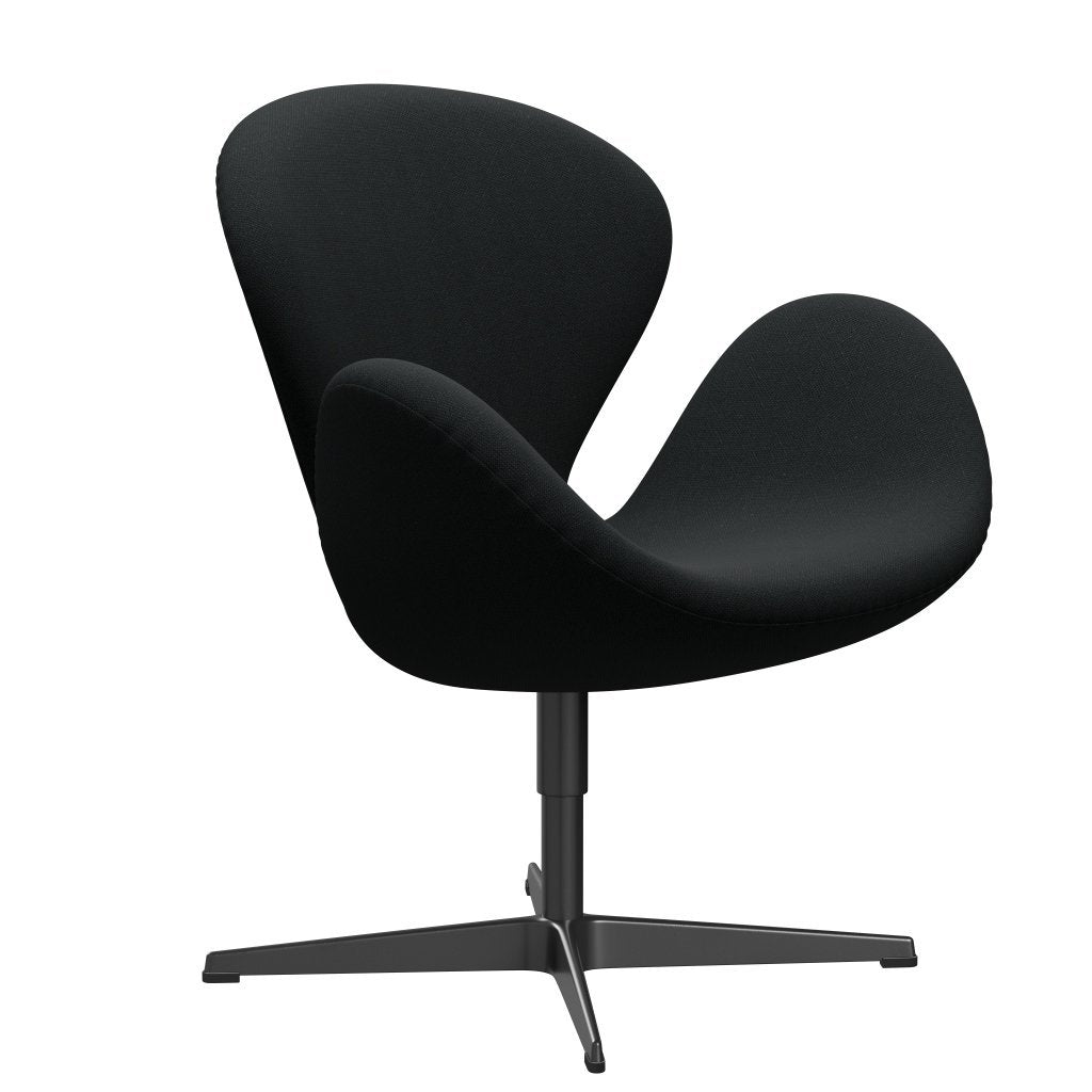 [product_category]-Fritz Hansen Swan Lounge Chair, Black Lacquered/Sunniva Black (193)-Fritz Hansen-3320-SV193-BLLA-FRI-2