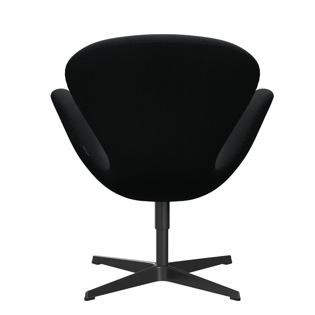 [product_category]-Fritz Hansen Swan Lounge Chair, Black Lacquered/Sunniva Black (193)-Fritz Hansen-3320-SV193-BLLA-FRI-4