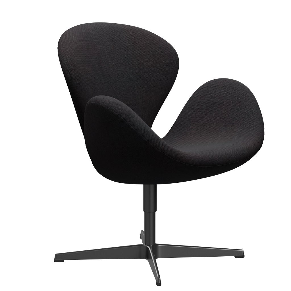[product_category]-Fritz Hansen Swan Lounge Chair, Black Lacquered/Sunniva Black (683)-Fritz Hansen-3320-SV683-BLLA-FRI-2