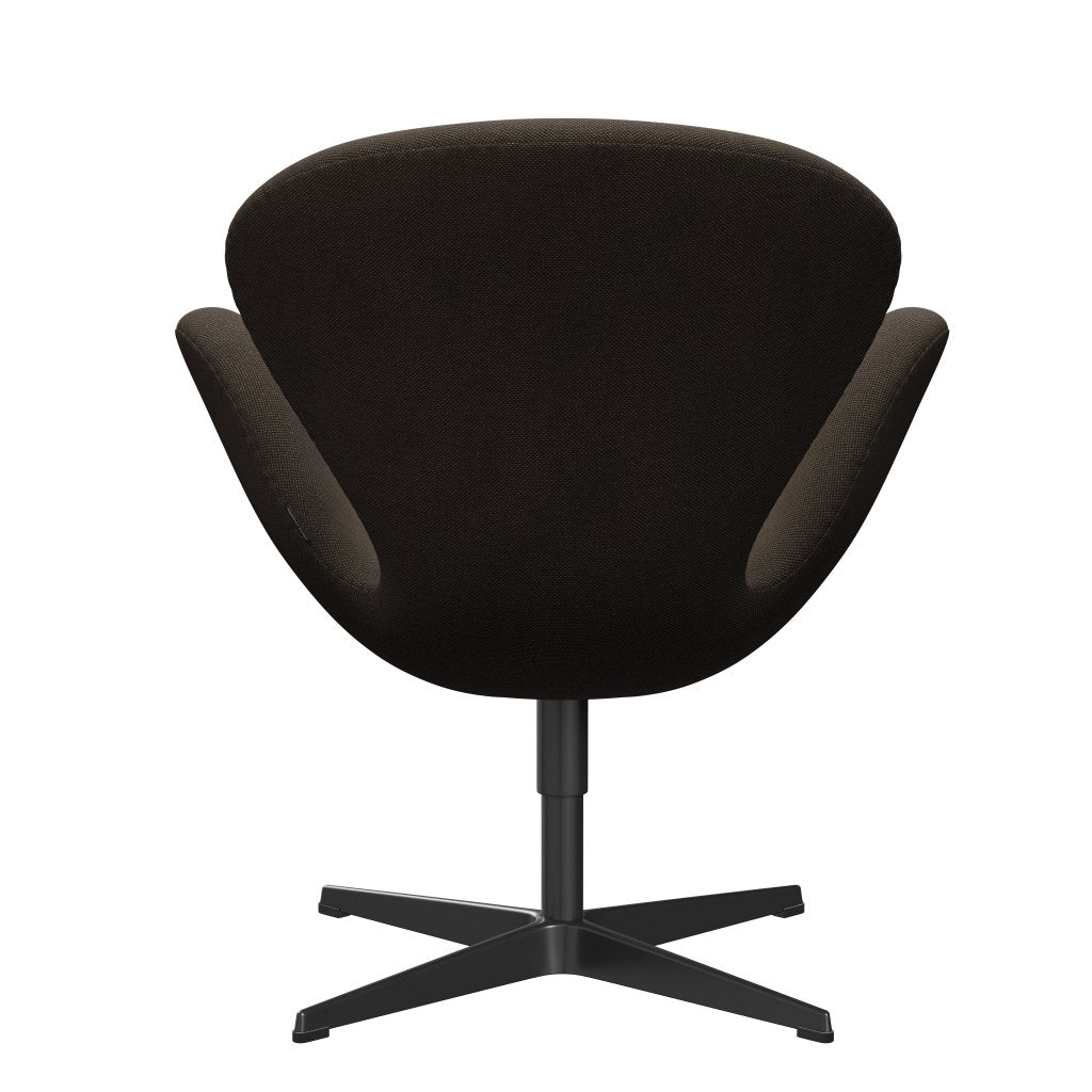 [product_category]-Fritz Hansen Swan Lounge Chair, Black Lacquered/Sunniva Chocolate/Black-Fritz Hansen-3320-SV383-BLLA-FRI-4