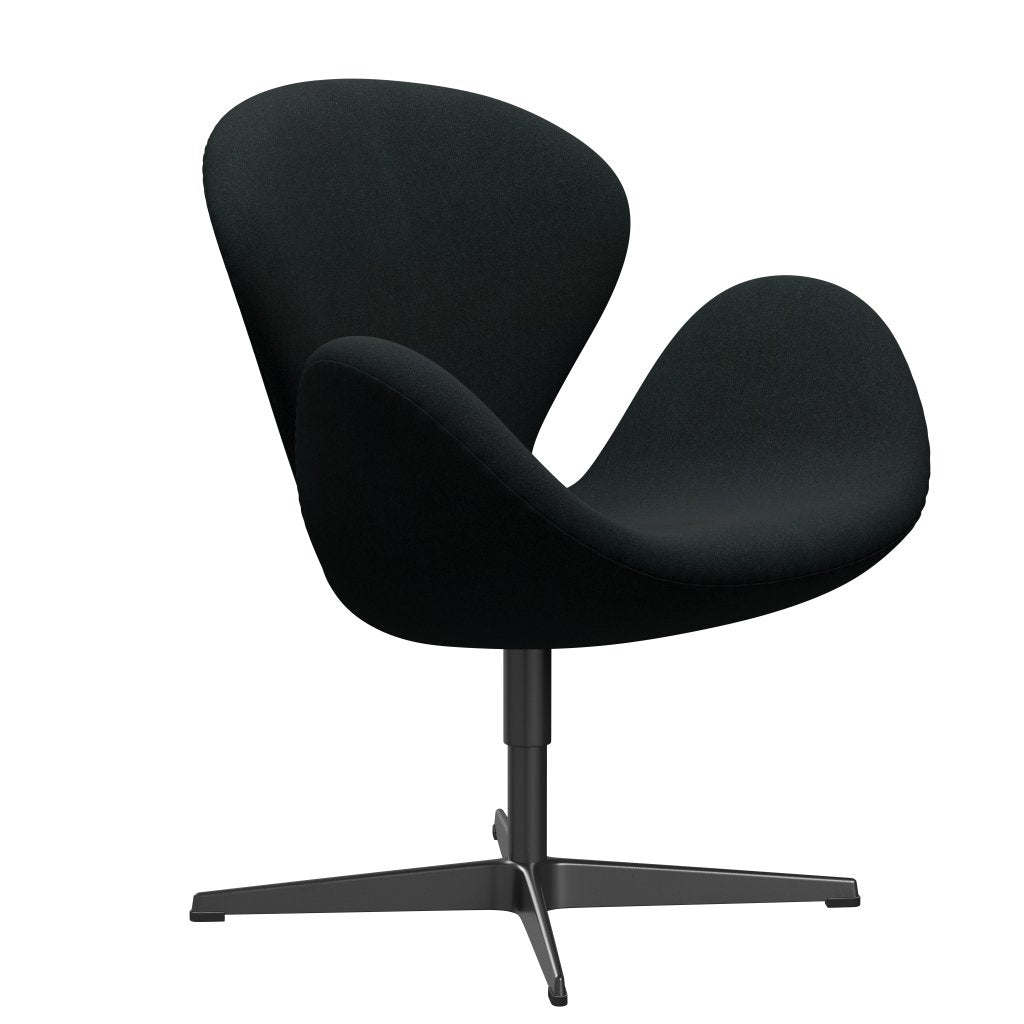 [product_category]-Fritz Hansen Swan Lounge Chair, Black Lacquered/Tonus Black-Fritz Hansen-3320-TON128-BLLA-FRI-2