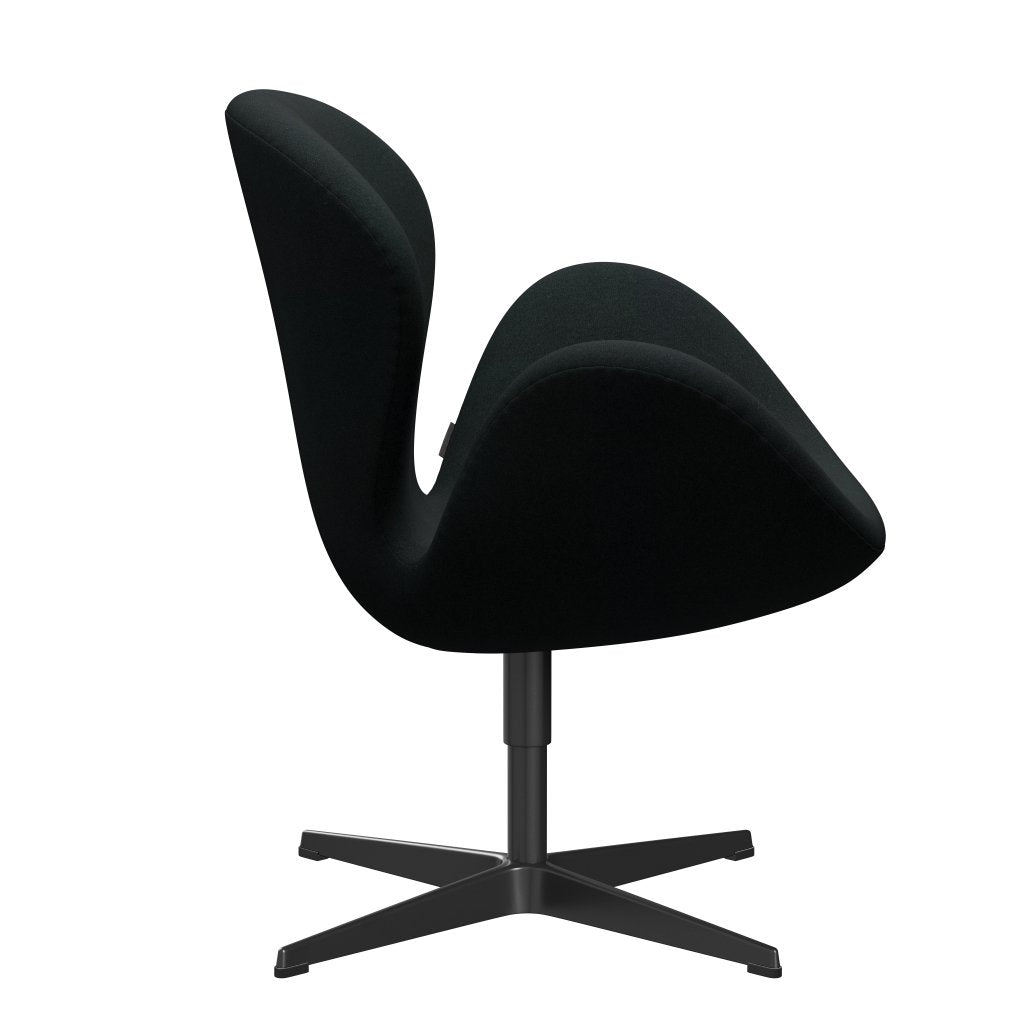 [product_category]-Fritz Hansen Swan Lounge Chair, Black Lacquered/Tonus Black-Fritz Hansen-3320-TON128-BLLA-FRI-3