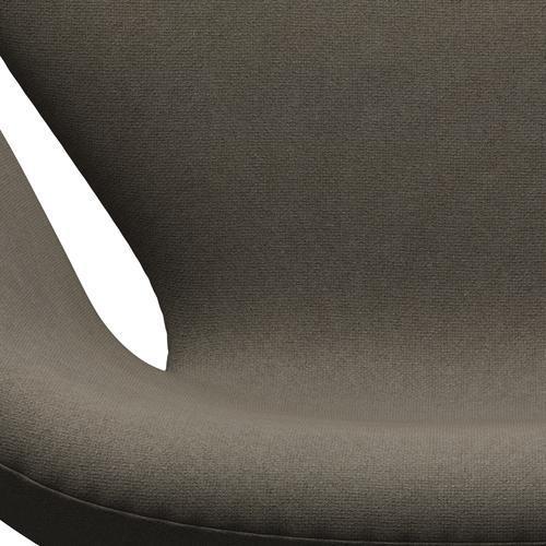 [product_category]-Fritz Hansen Swan Lounge Chair, Black Lacquered/Tonus Dusty Brown-Fritz Hansen-3320-TON613-BLLA-FRI-6
