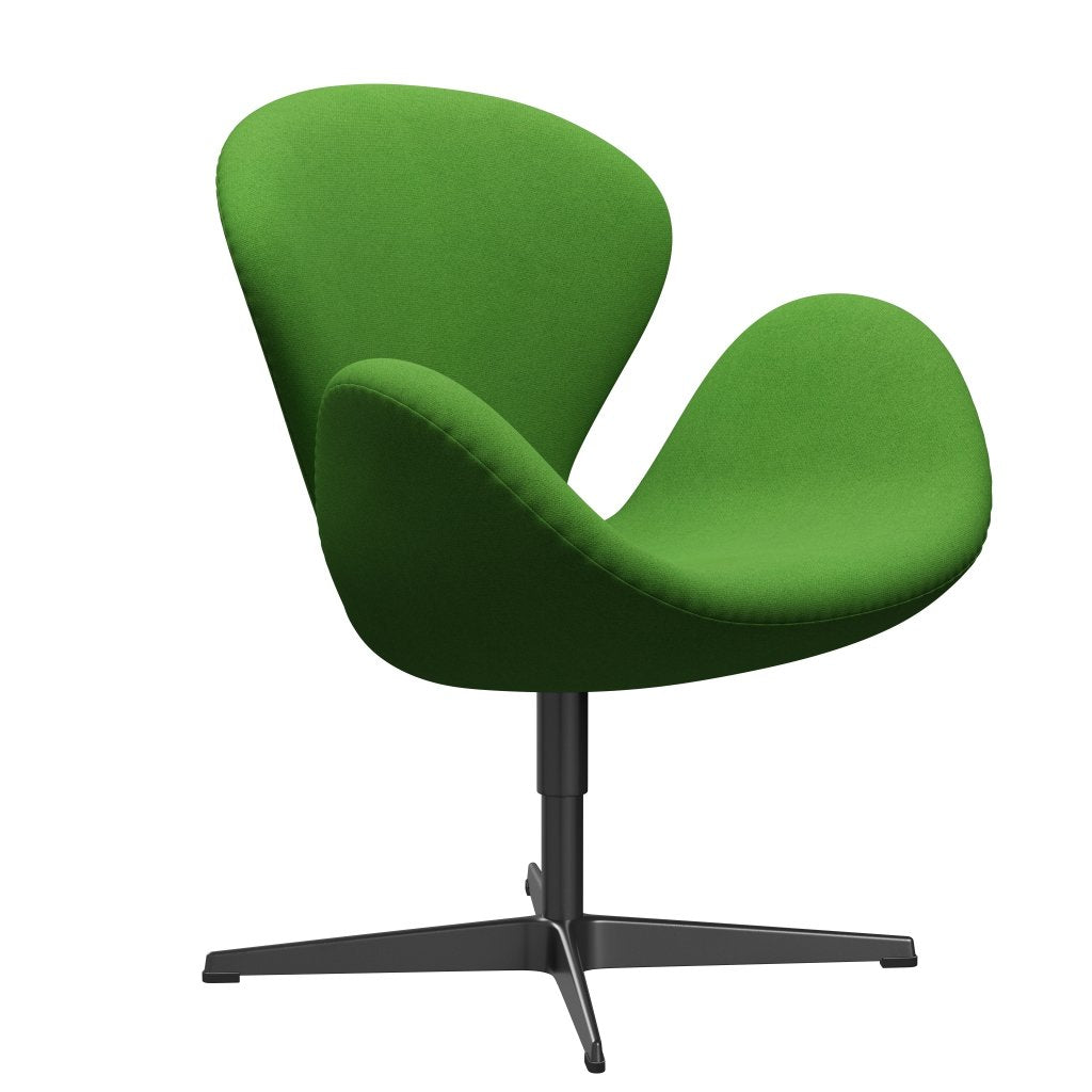 [product_category]-Fritz Hansen Swan Lounge Chair, Black Lacquered/Tonus Light Green-Fritz Hansen-3320-TON954-BLLA-FRI-2