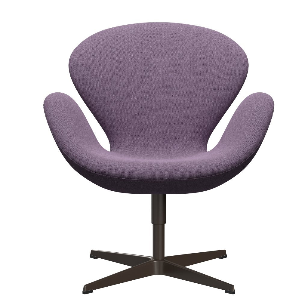[product_category]-Fritz Hansen Swan Lounge Chair, Brown Bronze/Capture Light Violet-Fritz Hansen-3320-CP4501-BBBASE-FRI-1