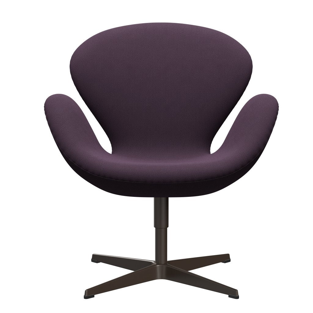 [product_category]-Fritz Hansen Swan Lounge Chair, Brown Bronze/Capture Violet Dark-Fritz Hansen-3320-CP7001-BBBASE-FRI-1
