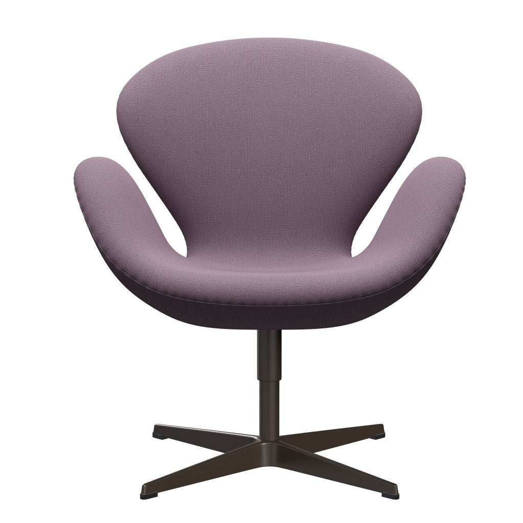 [product_category]-Fritz Hansen Swan Lounge Chair, Brown Bronze/Capture Violet/Brown-Fritz Hansen-3320-CP6202-BBBASE-FRI-1