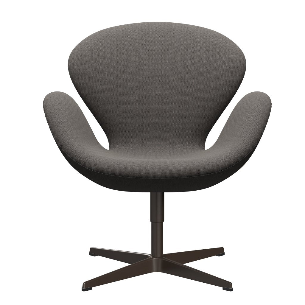 [product_category]-Fritz Hansen Swan Lounge Chair, Brown Bronze/Capture Warm Dark Grey-Fritz Hansen-3320-CP4201-BBBASE-FRI-1