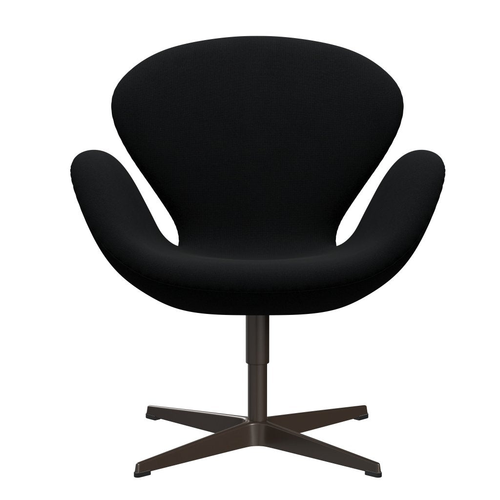 [product_category]-Fritz Hansen Swan Lounge Chair, Brown Bronze/Christianshavn Black Uni-Fritz Hansen-3320-CH1175-BBBASE-FRI-1
