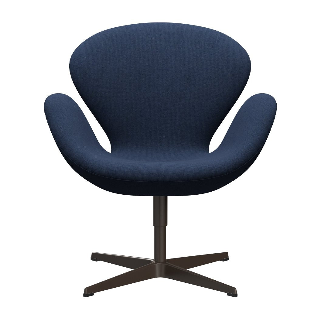 [product_category]-Fritz Hansen Swan Lounge Chair, Brown Bronze/Christianshavn Dark Blue-Fritz Hansen-3320-CH1155-BBBASE-FRI-1