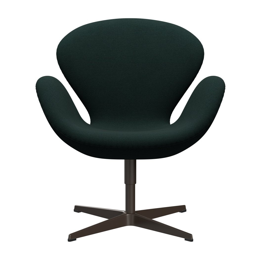 [product_category]-Fritz Hansen Swan Lounge Chair, Brown Bronze/Christianshavn Dark Green-Fritz Hansen-3320-CH1161-BBBASE-FRI-1