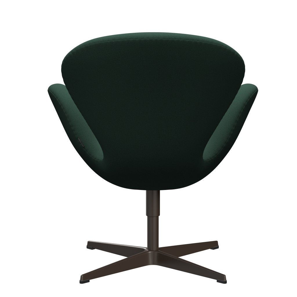 [product_category]-Fritz Hansen Swan Lounge Chair, Brown Bronze/Christianshavn Dark Green Uni-Fritz Hansen-3320-CH1160-BBBASE-FRI-4