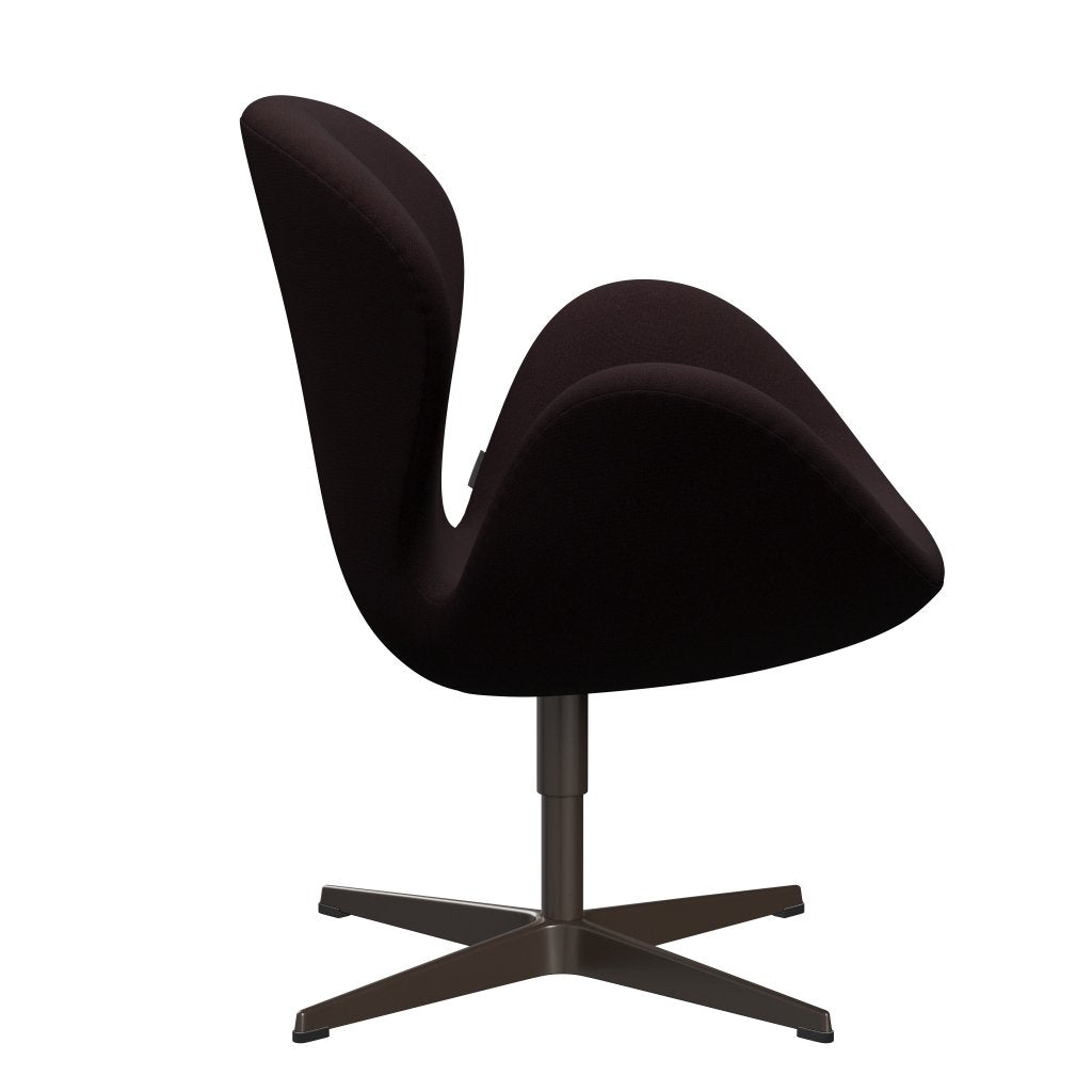 [product_category]-Fritz Hansen Swan Lounge Chair, Brown Bronze/Christianshavn Dark Red Uni-Fritz Hansen-3320-CH1142-BBBASE-FRI-3
