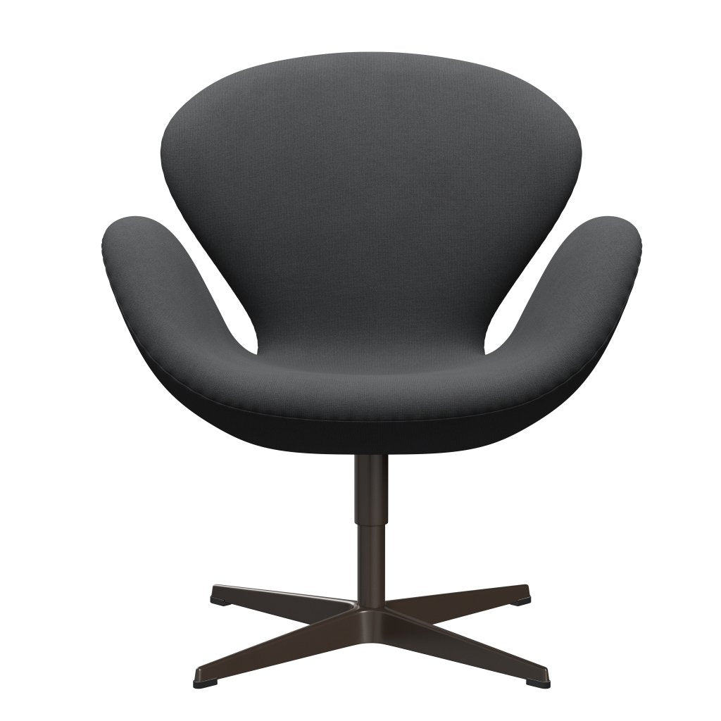 [product_category]-Fritz Hansen Swan Lounge Chair, Brown Bronze/Christianshavn Grey Uni-Fritz Hansen-3320-CH1172-BBBASE-FRI-1