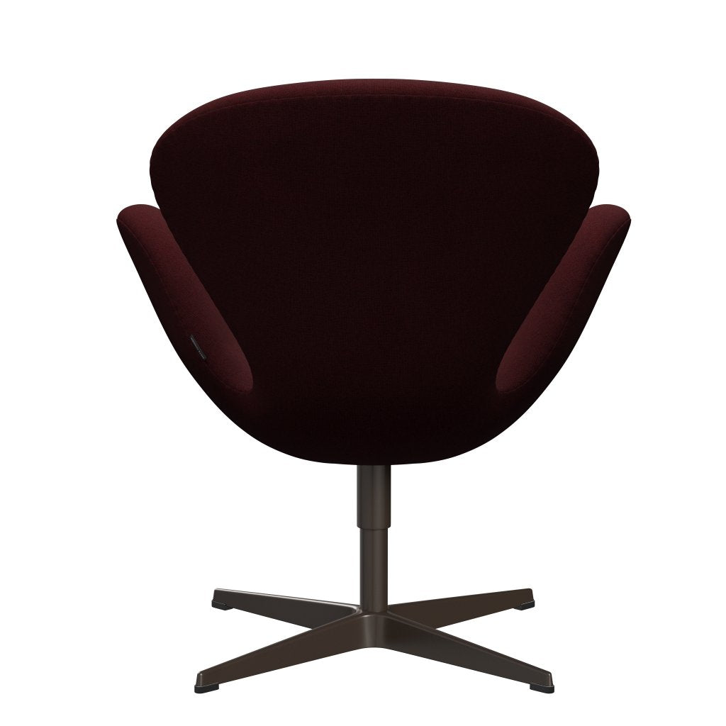 [product_category]-Fritz Hansen Swan Lounge Chair, Brown Bronze/Christianshavn Red-Fritz Hansen-3320-CH1141-BBBASE-FRI-4
