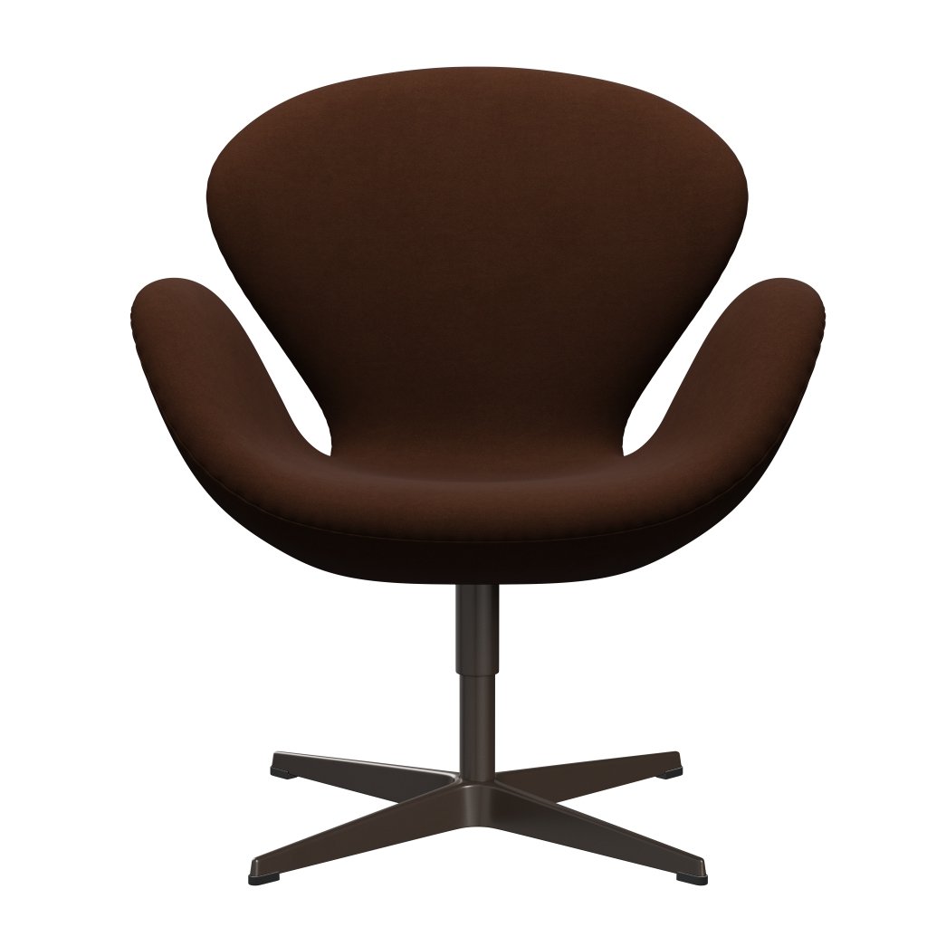 [product_category]-Fritz Hansen Swan Lounge Chair, Brown Bronze/Comfort Dark Brown-Fritz Hansen-3320-C61015-BBBASE-FRI-1