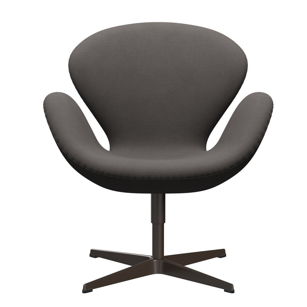 [product_category]-Fritz Hansen Swan Lounge Chair, Brown Bronze/Comfort Dark Grey (60008)-Fritz Hansen-3320-C60008-BBBASE-FRI-1