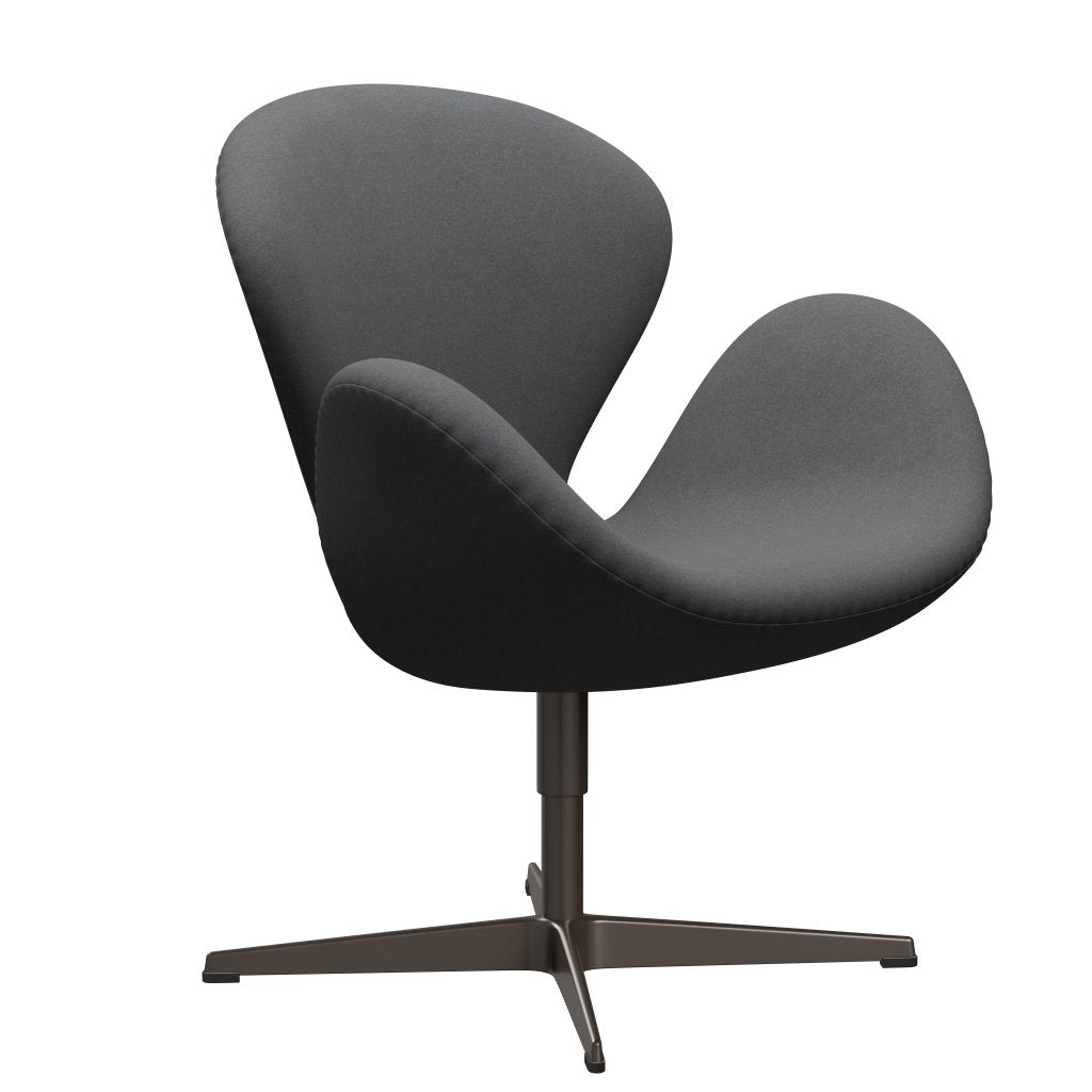[product_category]-Fritz Hansen Swan Lounge Chair, Brown Bronze/Divina Dark Grey-Fritz Hansen-3320-DIV173-BBBASE-FRI-2