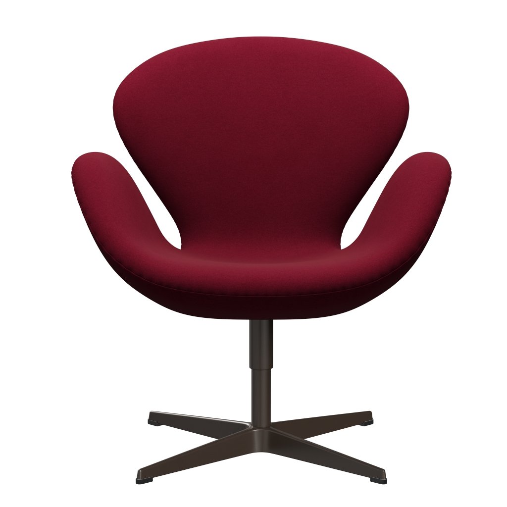 [product_category]-Fritz Hansen Swan Lounge Chair, Brown Bronze/Divina Light Aubergine-Fritz Hansen-3320-DIV652-BBBASE-FRI-1