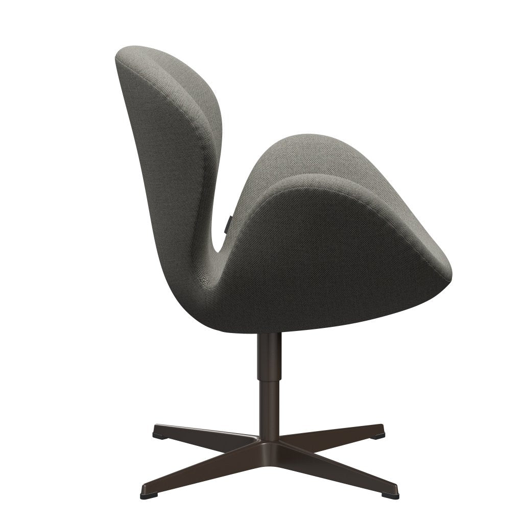 [product_category]-Fritz Hansen Swan Lounge Chair, Brown Bronze/Re Wool Grey White/Uni-Fritz Hansen-3320-REW128-BBBASE-FRI-3