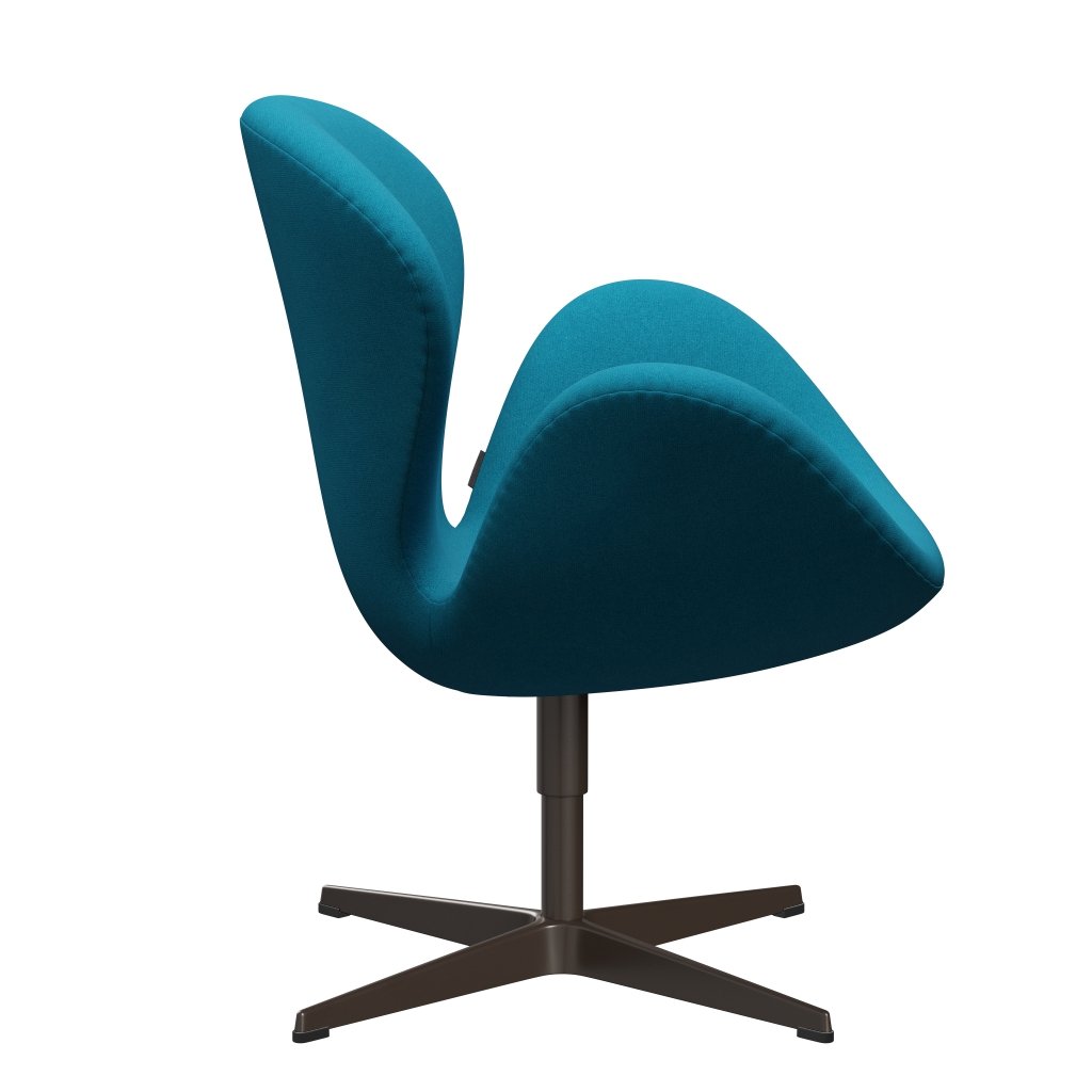 [product_category]-Fritz Hansen Swan Lounge Chair, Brown Bronze/Tonus Turquoise-Fritz Hansen-3320-TON854-BBBASE-FRI-3