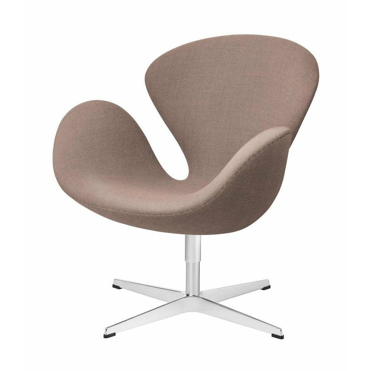 [product_category]-Fritz Hansen Swan Lounge Chair Fabric, Christianshavn Light Red Uni-Fritz Hansen-3320-Alu-Christianshavn-1130-FRI-1