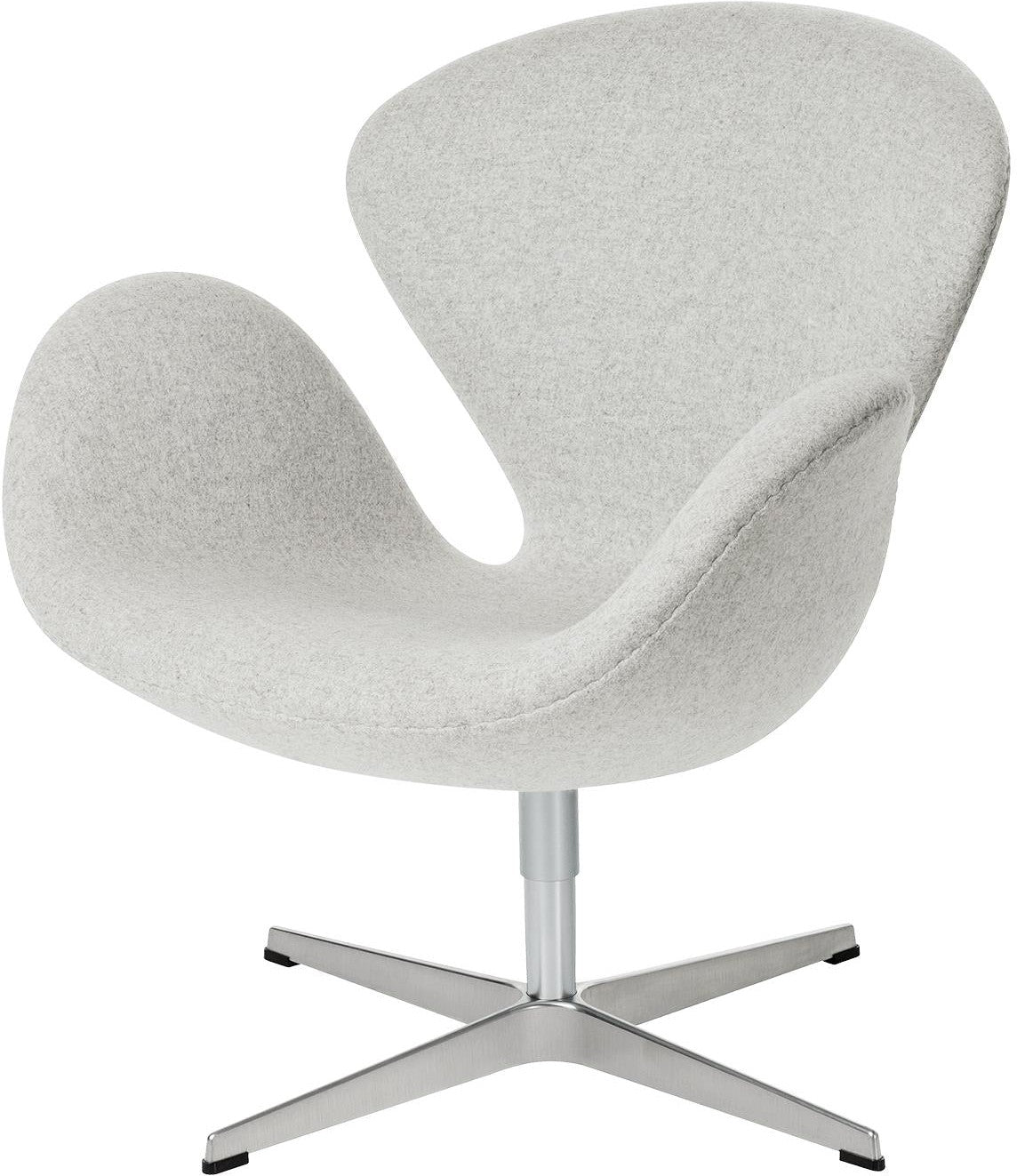 [product_category]-Fritz Hansen Swan Lounge Chair Fabric, Divina Melange Light Grey-Fritz Hansen-3320-120-FRI-1