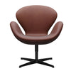 Fritz Hansen Swan™ Lounge Chair, Grace Chestnut Leather Anniversary Collection