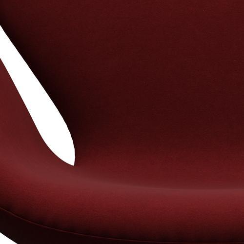 [product_category]-Fritz Hansen Swan Lounge Chair, Satin Brushed Aluminium/Comfort Dark Red (01153)-Fritz Hansen-3320-C01153-SPAL-FRI-6