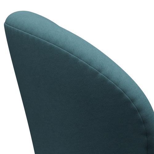 [product_category]-Fritz Hansen Swan Lounge Chair, Satin Brushed Aluminium/Comfort Light Grey/Blue-Fritz Hansen-3320-C00034-SPAL-FRI-5