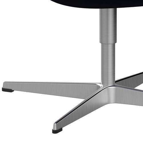 [product_category]-Fritz Hansen Swan Lounge Chair, Satin Brushed Aluminium/Divina Melange Dark Blue-Fritz Hansen-3320-DIM787-SPAL-FRI-7