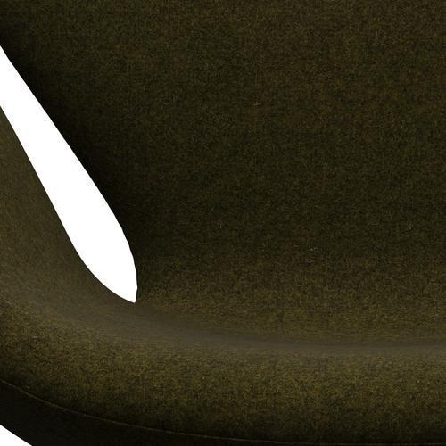 [product_category]-Fritz Hansen Swan Lounge Chair, Satin Brushed Aluminium/Divina Melange Olive Dark-Fritz Hansen-3320-DIM471-SPAL-FRI-6