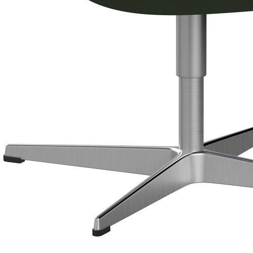 [product_category]-Fritz Hansen Swan Lounge Chair, Satin Brushed Aluminium/Divina Olive Green-Fritz Hansen-3320-DIV856-SPAL-FRI-7