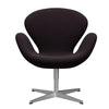  Swan™ Lounge Chair Satin Brushed Aluminium/Fame Brown (61108)