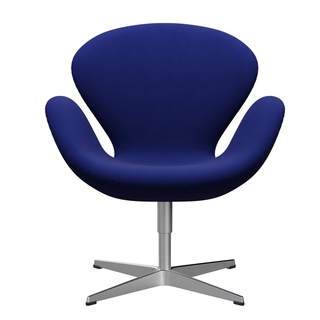 [product_category]-Fritz Hansen Swan Lounge Chair, Satin Brushed Aluminium/Fame Navy (66032)-Fritz Hansen-3320-F66032-SPAL-FRI-1