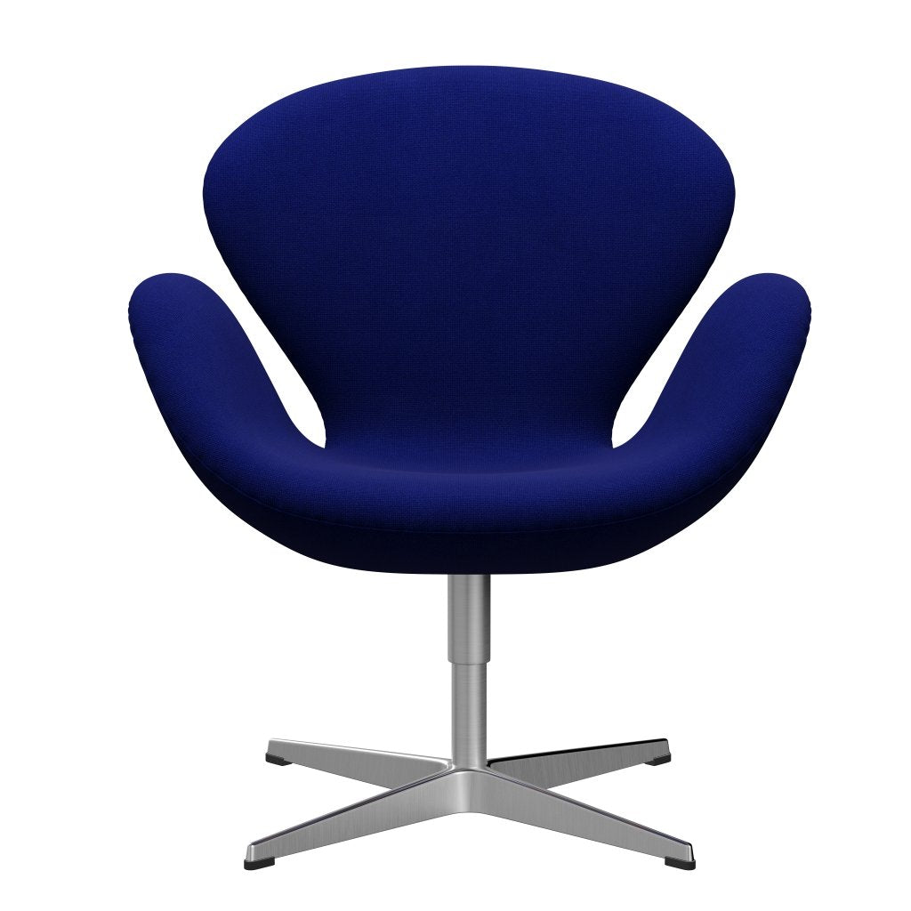 [product_category]-Fritz Hansen Swan Lounge Chair, Satin Brushed Aluminium/Hallingdal Ultra Marine-Fritz Hansen-3320-HAL753-SPAL-FRI-1