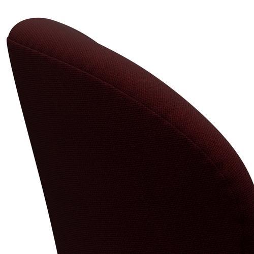 [product_category]-Fritz Hansen Swan Lounge Chair, Satin Brushed Aluminium/Hallingdal Wine Red-Fritz Hansen-3320-HAL694-SPAL-FRI-5