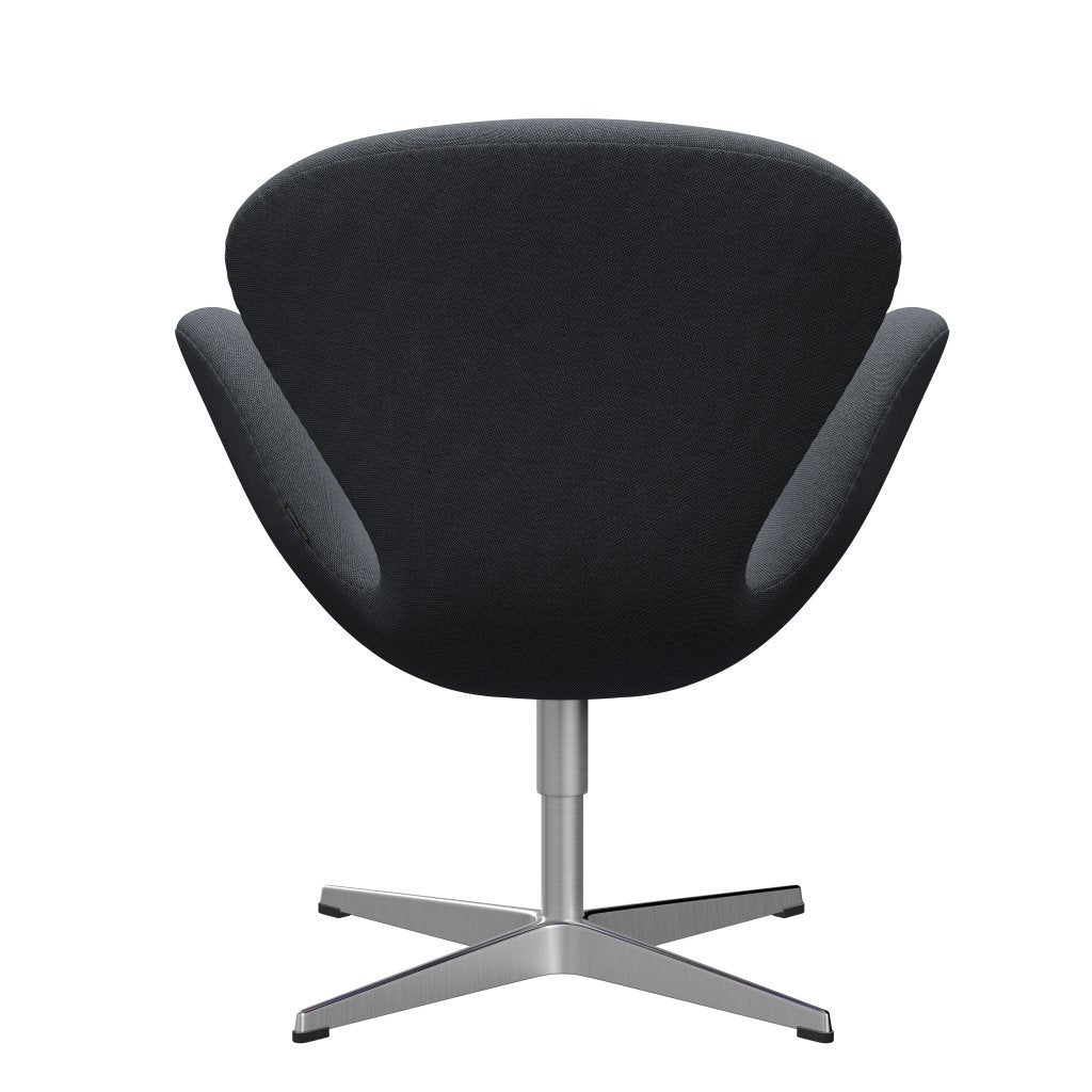 [product_category]-Fritz Hansen Swan Lounge Chair, Satin Brushed Aluminium/Rims Black/Grey-Fritz Hansen-3320-RIM741-SPAL-FRI-4