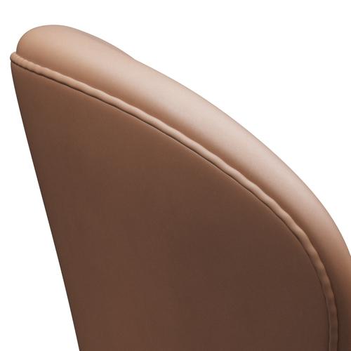 [product_category]-Fritz Hansen Swan Lounge Chair, Satin Brushed Aluminium/Rustic Rustic Rustic-Fritz Hansen-3320-RUSTIC-SPAL-FRI-5