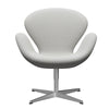  Swan™ Lounge Chair Satin Brushed Aluminium/Steelcut Trio Delicate Mint Green