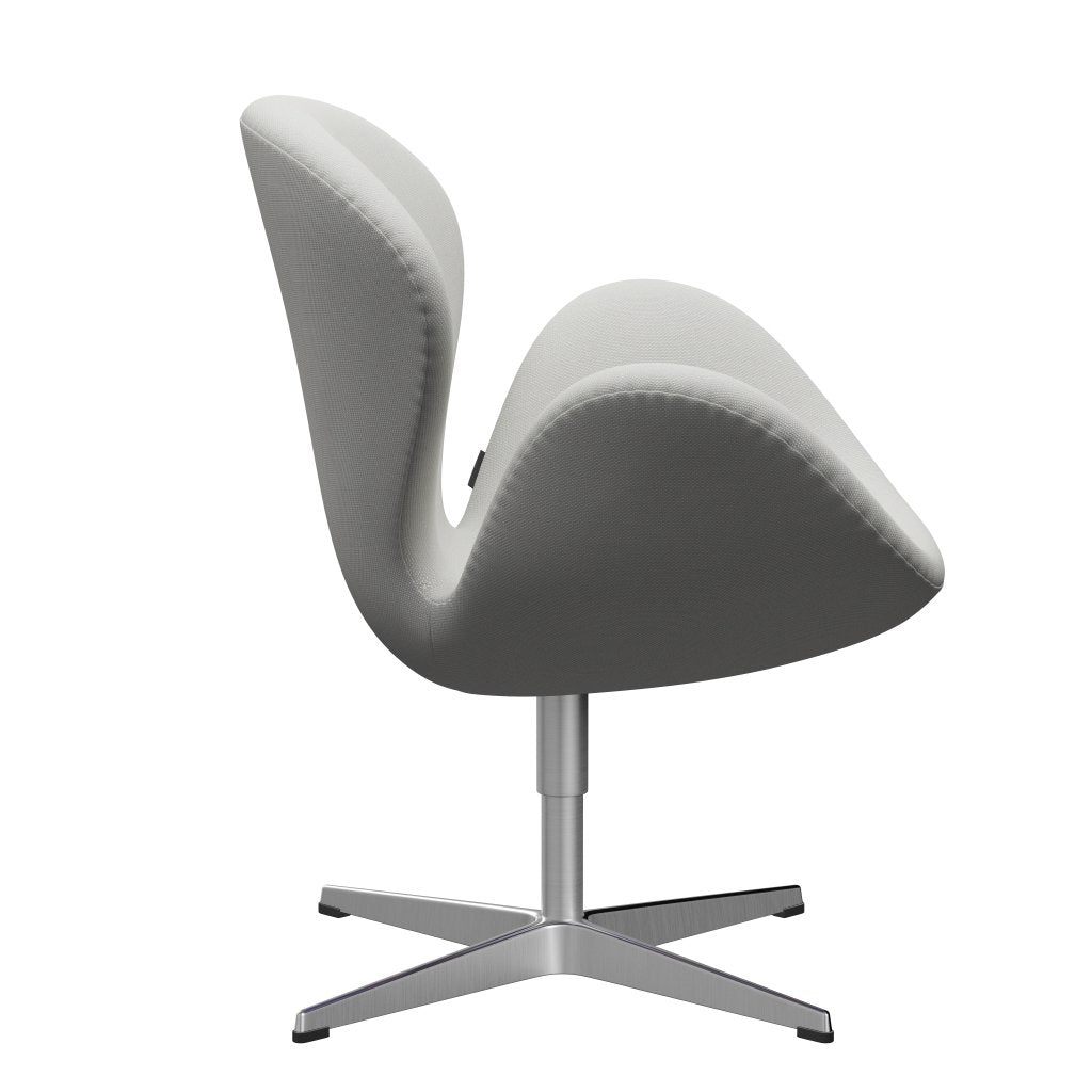 [product_category]-Fritz Hansen Swan Lounge Chair, Satin Brushed Aluminium/Steelcut Trio Delicate Mint Green-Fritz Hansen-3320-STR906-SPAL-FRI-3